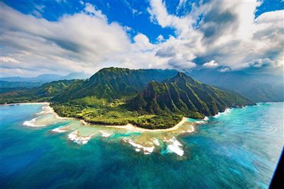 Panorama der Napali Küste